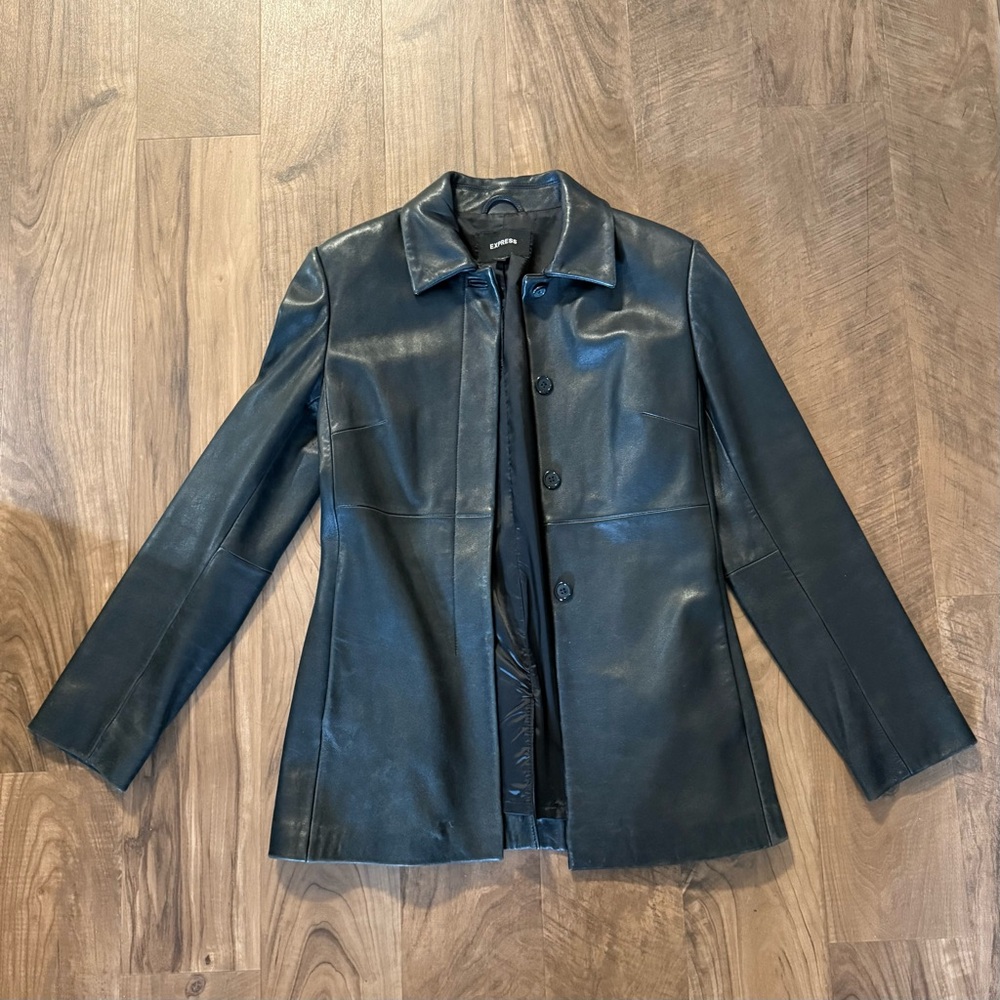 Express Leather Jacket Blazer